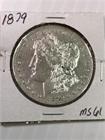 1879 Morgan Silver Dollar MS61