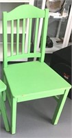 Vtg green chair