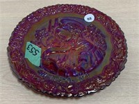 Fenton Red Glass Mother's Day Plate 1979 -