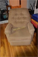 Brown Upholstered Recliner