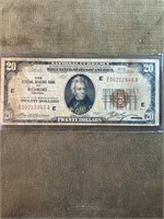 Series 1929 $20 National Currency (Richmond)
