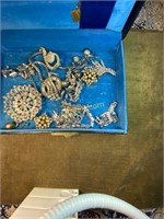Box of Classy Vintage Costume Jewelry