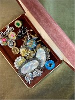 Box of Vintage Costume Jewelry