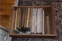 Box & Cabinet full of Vinyl Records