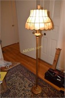 2 Floor Lamps; Shell Shade Plus Good Neck