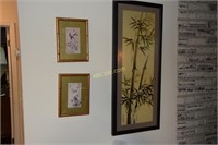 Square Cabinet Table/Asian Framed Prints