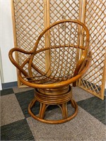 Rattan Swivel Rocker papasan chair (no cushion)