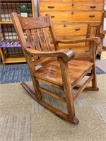 Hawaiian Koa wood Rocking Chair in vintage-fair