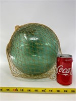 Glass float with netting