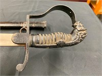 Vintage Sword with sheath and Lion head handle