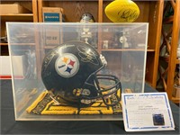 Steel Curtain signed football helmet with