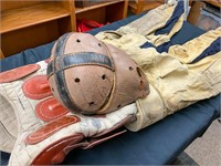 Vintage Football Helmet, pads and pants