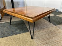 Vintage mid century Koa Wood Square Table with