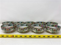 9 Thin canton china ware teacups
