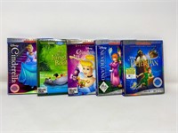 5 New Disney Blue ray DVD's