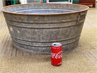 Large Galvanized metal tub
