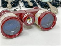Tasco opera binoculars and 5 small magnifying