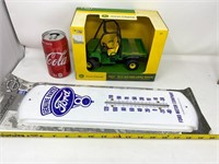 Ford Thermometer and John Deere toy
