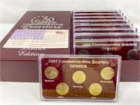 Box set of 1999-2008 Denvir Mint Commerative