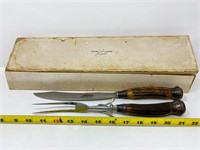 Northampton Cutlery Vtg USA Made Antler Handled 2