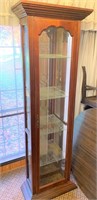 6ft 4in lighted curio cabinet in good condition