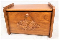 wooden breadbox