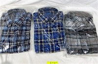 3 new flannels medium