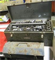 2 TOOLBOXES W/WRENCHES & SOCKETS