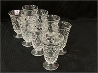 American Fostoria-Lot of 8 Water Goblets