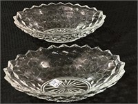 American Fostoria 2-Oval Serving Dishes