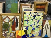 Bonaza Lot of Approx. 8 Various Framed Paintings
