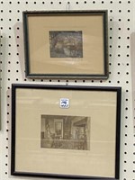 Lot of 2 Framed Wallace Nutting Prints-