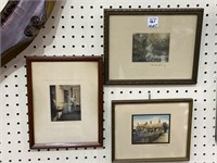 Lot of 3 Sm. Framed Wallace Nutting Prints