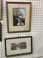 Lot of 2 Framed Wallace Nuttings Prints-