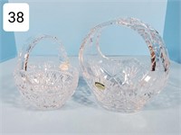 Pair of Crystal Patterned Baskets