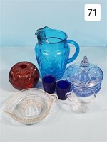 Box Lot of Art Glassware