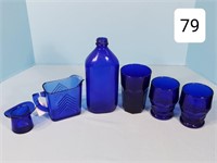 Lot of Cobalt Glass