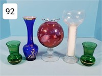 Lot of (5) Art Glass Vases