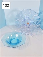 Fostoria Ice Blue Footed 15" Platter