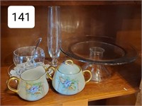 Lot of Glass and China Service Pieces