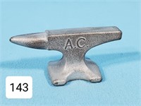 A.C. Cast Metal Anvil Paperweight