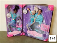 Black Barbie & Barbie & Ken Olympic Skaters