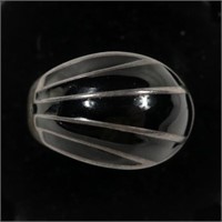 Sterling silver inlaid onyx ring, size 7.75