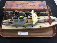Early Keystone Wooden Battleship