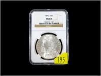 1896 Morgan dollar, NGC slab certified MS-63