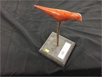 Contemporary Redware Pottery Bird