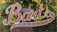 Bart's Homemade Ice Cream Sign