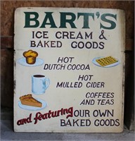 Bart's Ice Cream Sign