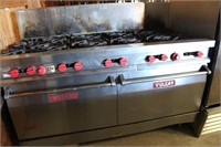 10-Burner Vulcan Gas Range With Ovens