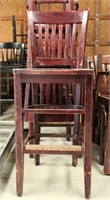 24 Tall Wooden Cafe Chairs